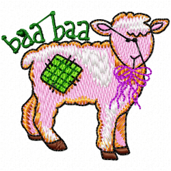 Sheep Embroidery Design 1